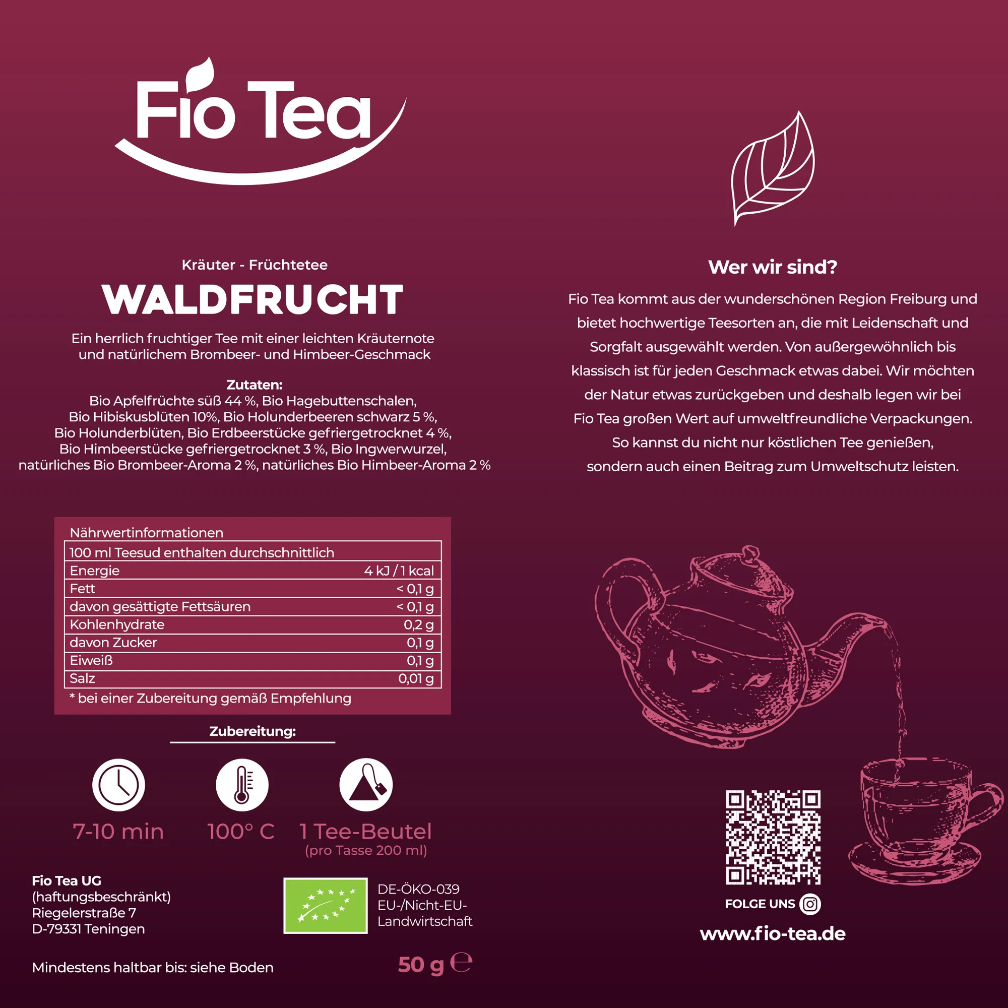 Bio Waldfrucht Tee – Bild 5